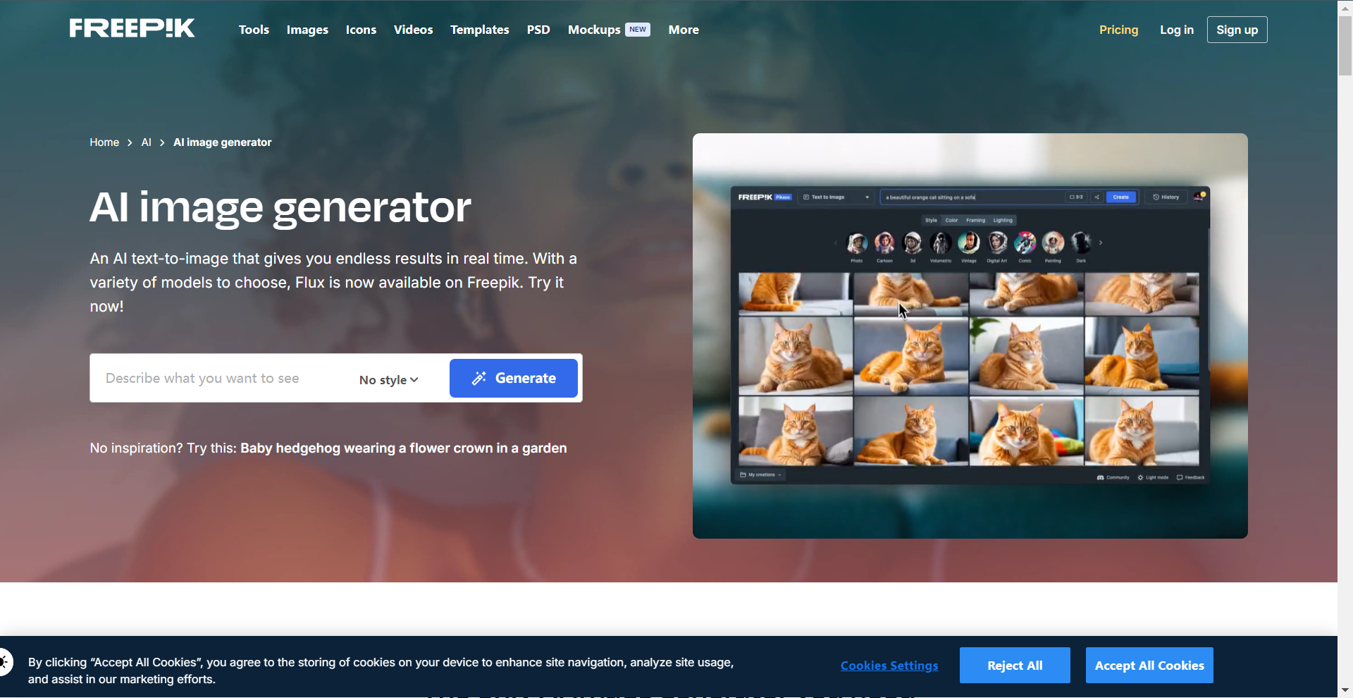 Freepik AI Image Generator