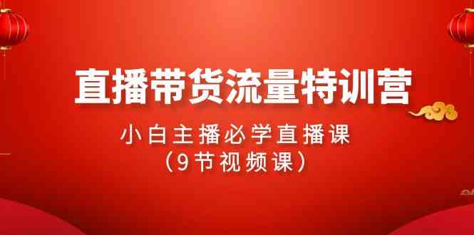 （9592期）2024直播带货流量特训营，小白主播必学的直播课（9节视频课）-安索博客网
