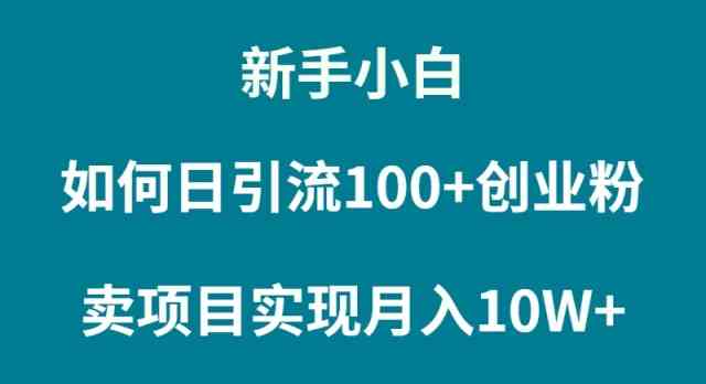 （9556期）小白也能月入10W+？靠卖项目翻身，就这么简单！-安索博客网