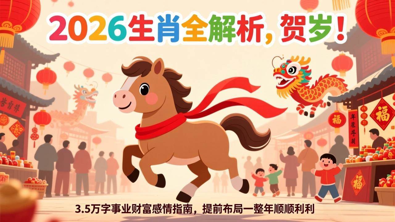 来了来了！2026年贺岁生肖全解析，3.5万字事业财富感情指南，让你提前布局一整年，顺风顺水-安索博客网