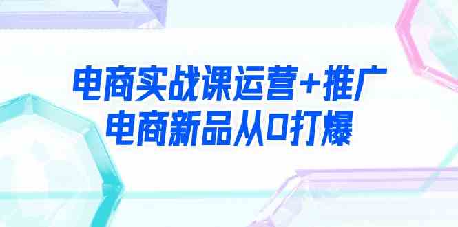 （9313期）电商实战课：运营+推广，教你从0开始打爆新品（99节视频课）-安索博客网