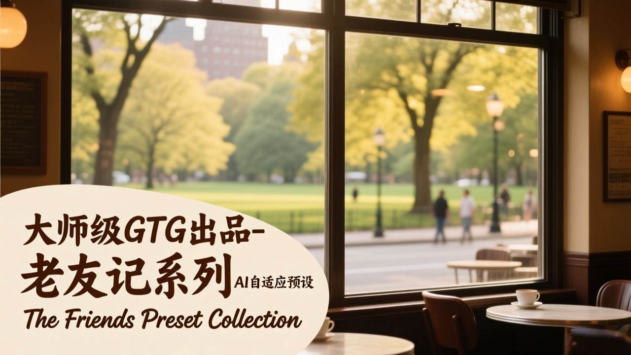 老友记同款滤镜来了！GTG大师出品，AI自动调色，超简单-安索博客网