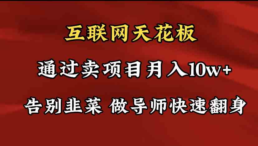 （9201期）导师训练营：互联网的“天花板”，让你告别韭菜，靠卖项目轻松月入10w+，千万别错过！-安索博客网