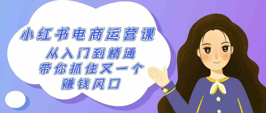 2024小红书电商课：零基础到高手，50节课带你抓住赚钱新风口-安索博客网