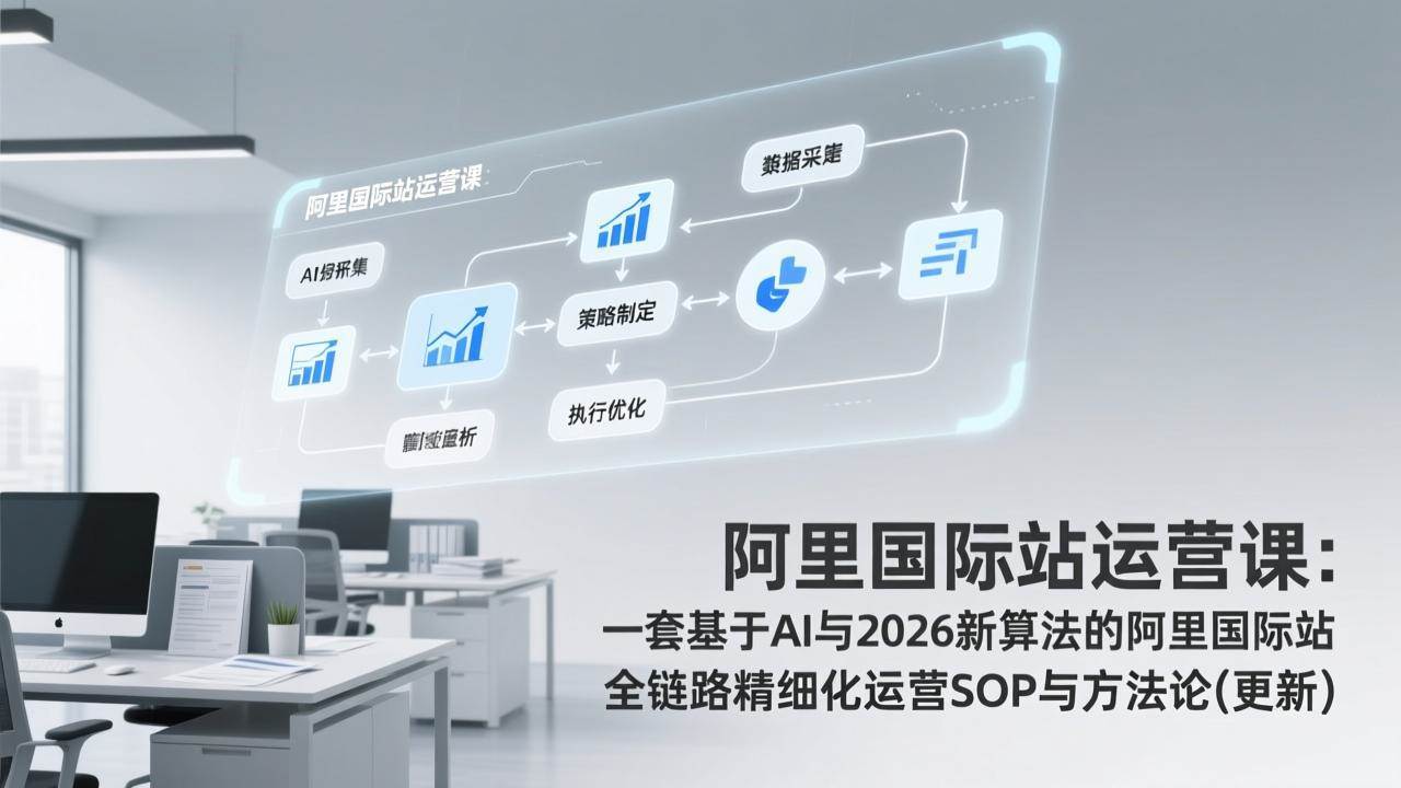 （17378期）阿里国际站运营课：一套基于AI和2026新算法的全链路精细化运营SOP与方法论（更新）-安索博客网