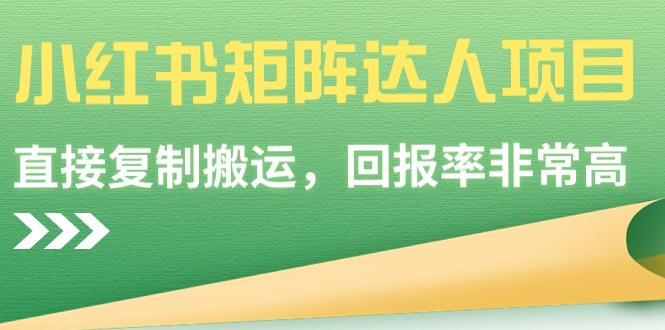 小红书矩阵达人项目，直接复制搬运就能赚，回报率高得离谱-安索博客网