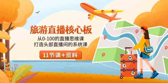 （9003期）旅游直播核心玩法，从0到1打造头部直播间的系统课，轻松上手！-安索博客网