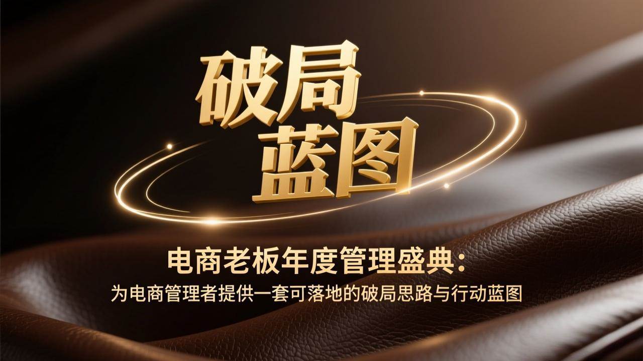 电商老板年度管理盛典：给电商管理者一套能落地的破局思路和行动方案-安索博客网