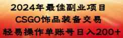 （8941期）2024年最靠谱的副业！CSGO饰品倒卖，轻松上手，单号日赚200+-安索博客网