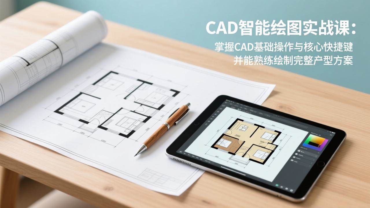CAD智能绘图实战课：小白也能学会的户型设计秘籍-安索博客网