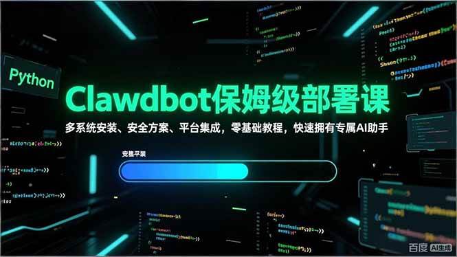 Clawdbot保姆级部署课，手把手教你拥有专属AI助手，零基础也能搞定！-安索博客网