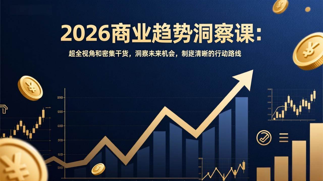 2026商业趋势洞察课：超全视角+硬核干货，带你提前看透未来机会，理清行动路线-安索博客网