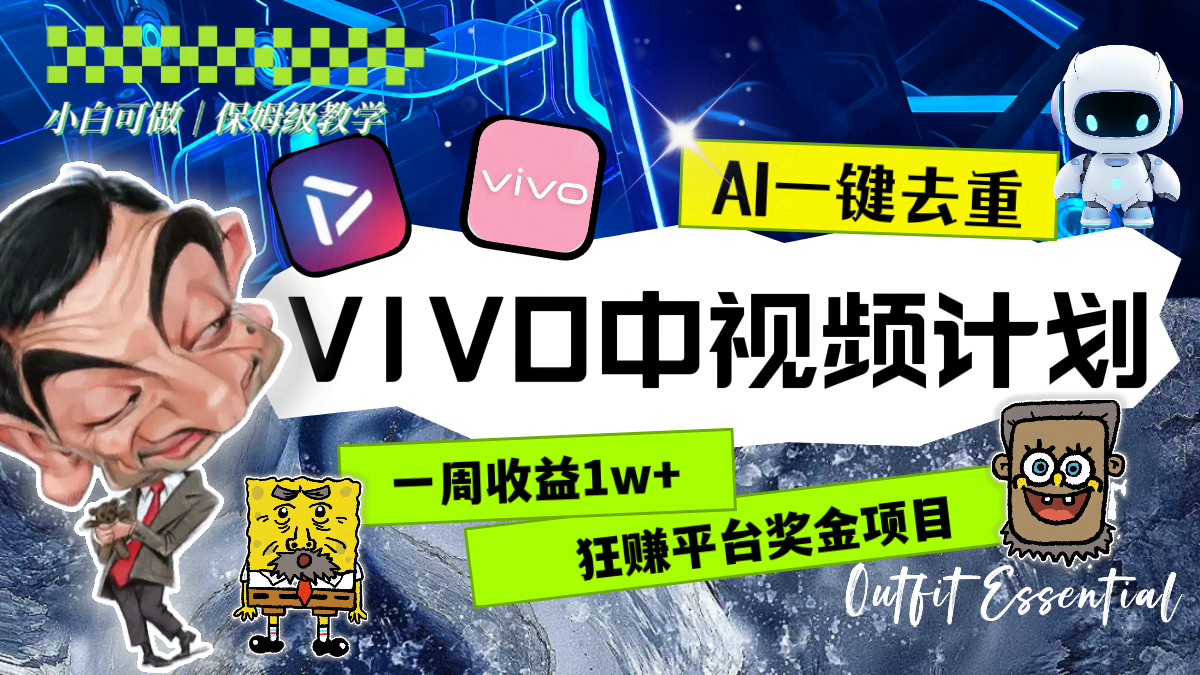 （8427期）一周赚1w+的VIVO中视频计划，用AI一键去重，轻松拿平台奖金（教程+素材）-安索博客网