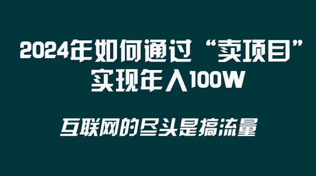 2024年怎么靠“卖项目”赚到100万？-安索博客网