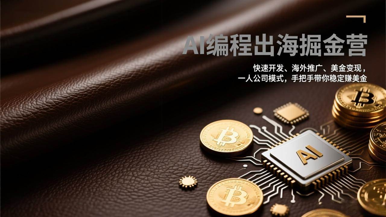 （17308期）AI编程出海掘金营：快速搞开发、海外推广、赚美金，一个人就能干，手把手带你稳稳赚美金-安索博客网