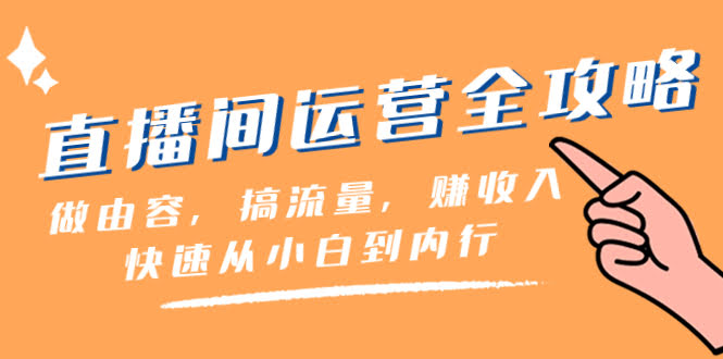 直播间运营全攻略：做内容、搞流量、赚收入——从小白变内行（46节课）-安索博客网