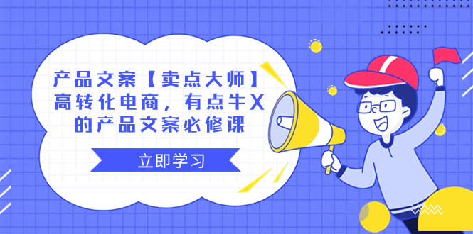 （8244期）产品文案【卖点大师】高转化电商，有点牛的 产品文案必修课-安索博客网