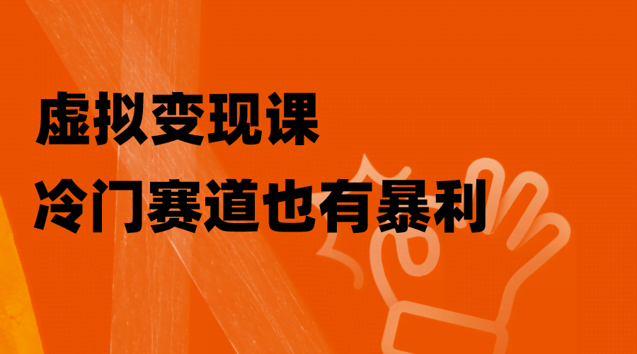 虚拟变现课：冷门赛道也能赚大钱，手把手教你玩转私域-安索博客网
