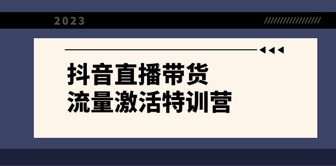 抖音直播带货-流量激活特训营，新手小白主播必看（21节课+资料）-安索博客网
