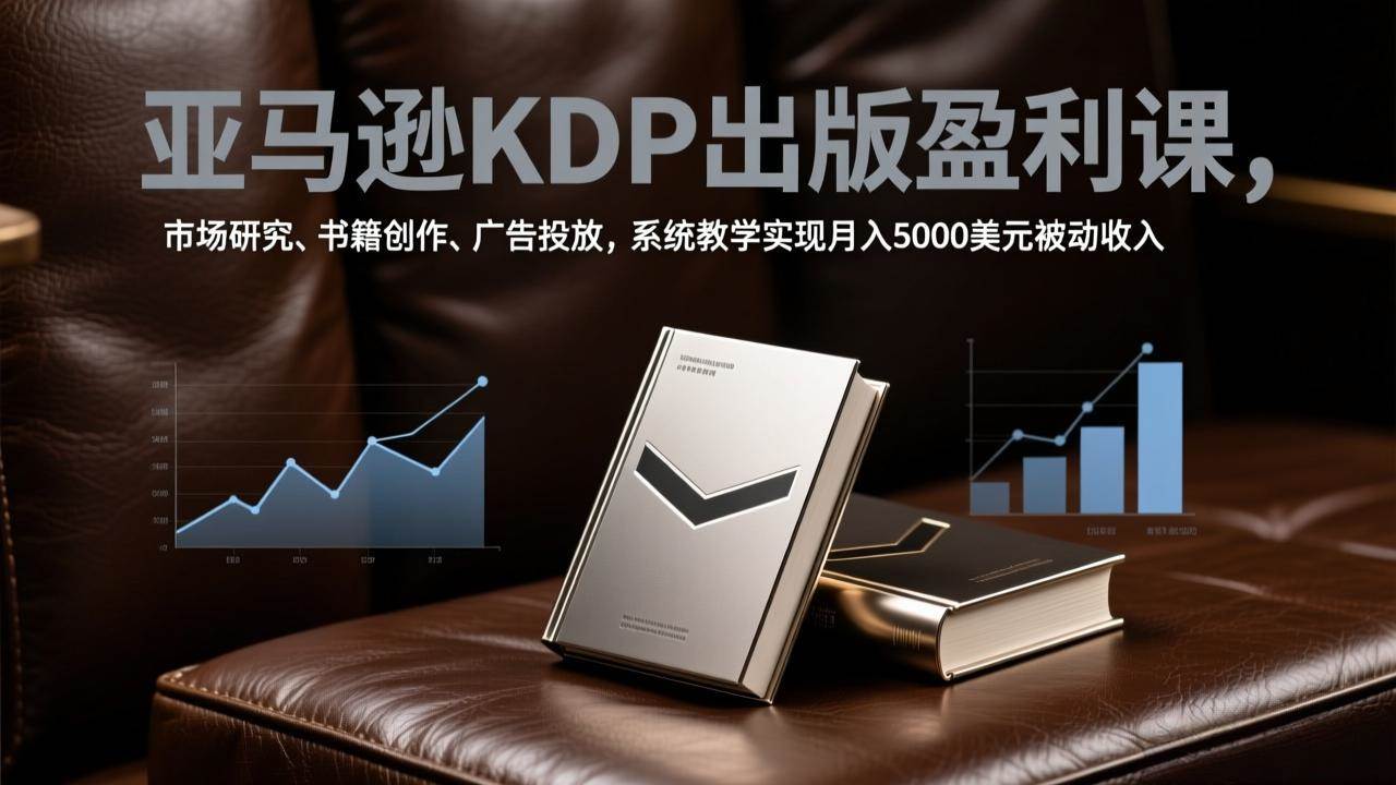 （17295期）亚马逊KDP出书赚钱课：从市场调研到广告投放，手把手教你月入5000美元被动收入-安索博客网