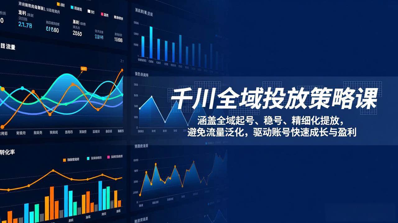 （17285期）千川全域投放策略课：教你全域起号、稳号、精细化投放，告别流量浪费，让账号快速赚钱-安索博客网