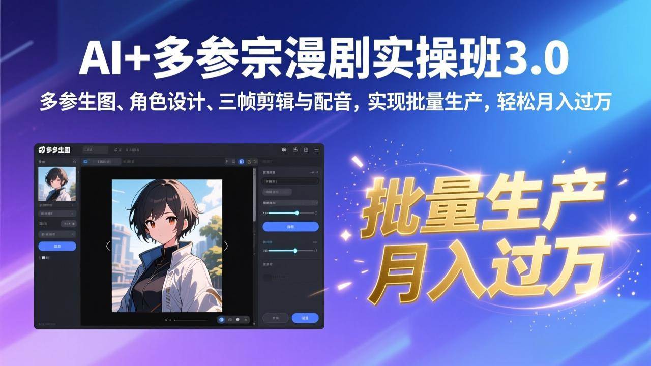 这个AI漫剧玩法，新手也能月入过万？-安索博客网