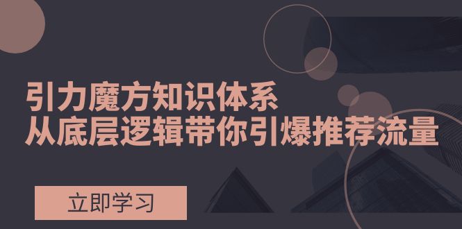 （7950期）引力魔方全攻略，手把手带你玩转推荐流量！-安索博客网