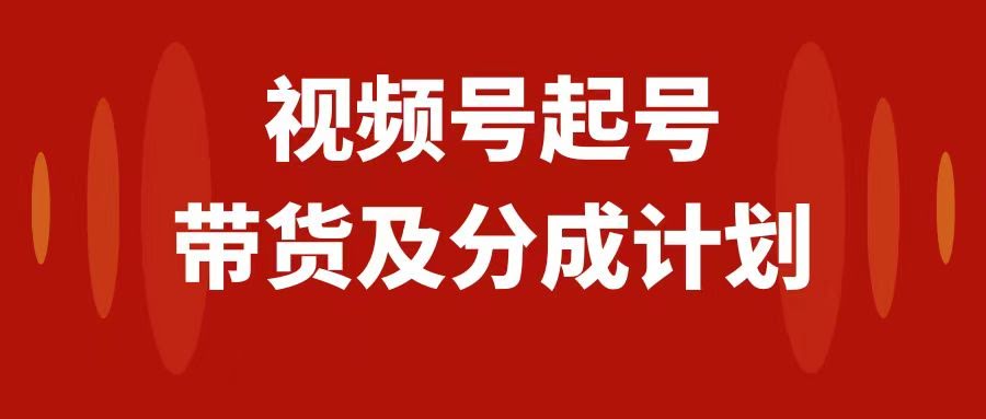 视频号快速起号，分钱带货一条龙：从0到1，日入1000+真不难-安索博客网