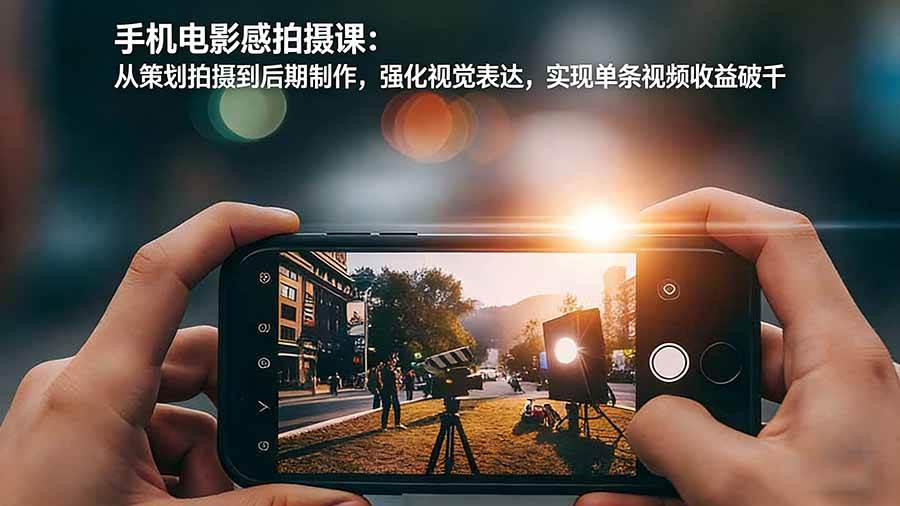 手机拍出电影感：策划、拍摄、后期一条龙，轻松实现单条视频收益破千-安索博客网