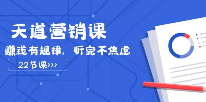 (7848期) 天道-营销课2023，赚钱有门道，听完不焦虑（22节课）-安索博客网