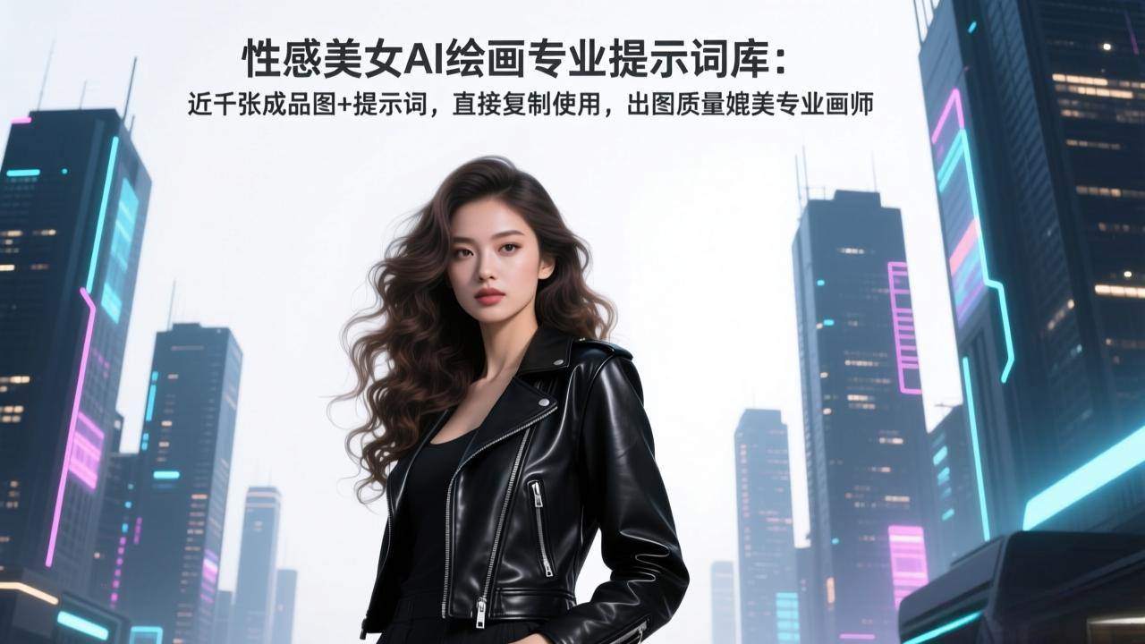 这波资源绝了！性感美女AI提示词库，近千张成品图+提示词，直接复制就能用，出图效果堪比专业画师-安索博客网