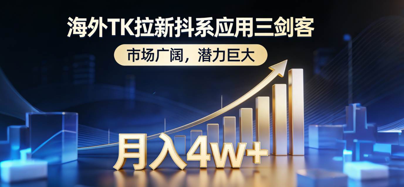 （17242期）海外TK拉新抖系应用三剑客，市场超广，潜力贼大，月入1w+-安索博客网