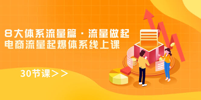 终于来了！8大体系流量篇·电商流量起爆体系线上课（共30节）-安索博客网
