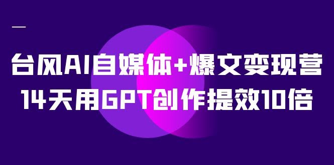 14天搞定AI爆文变现！这个营教你用GPT偷懒，效率翻10倍（12节课）-安索博客网