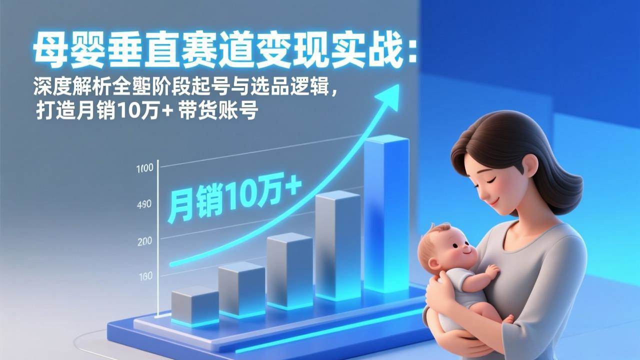 母婴带货账号怎么从零做到月销10万+？这套实战方法讲透了-安索博客网
