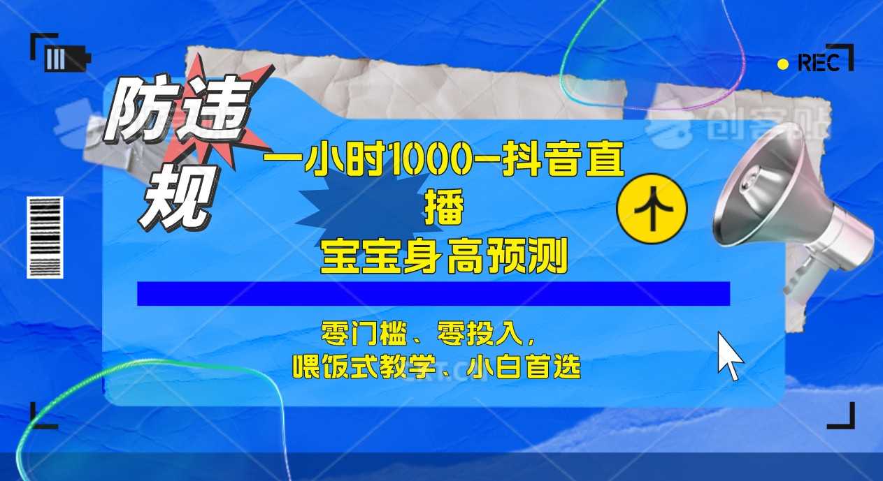 半小时轻松赚1000+！宝宝身高预测，零门槛、零投入，手把手教你，小白也能玩转-安索博客网