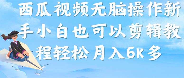 （7206期）西瓜视频搞笑号，无脑操作新手小白也可月入6K-安索博客网