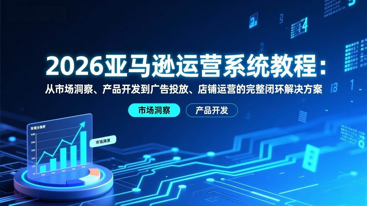 2026亚马逊运营系统教程：从市场洞察到广告投放的完整闭环-安索博客网