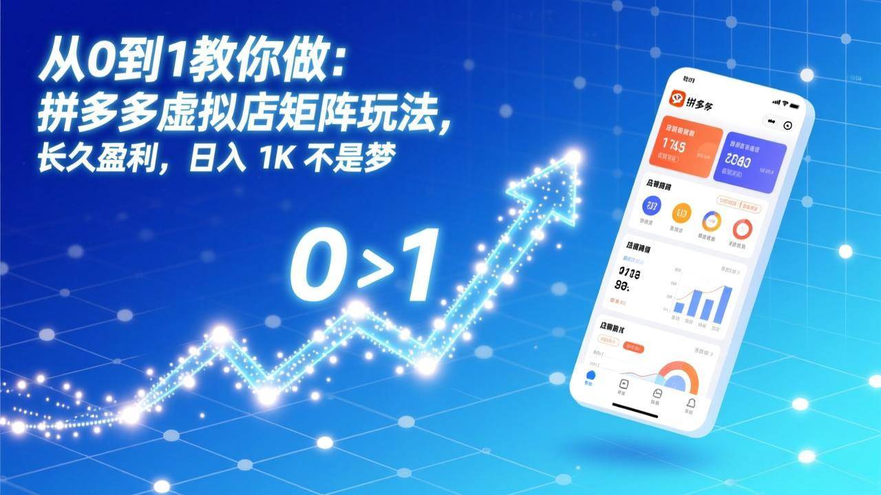 拼多多虚拟店矩阵玩法，零基础也能轻松赚，日入 1K 不是梦-安索博客网