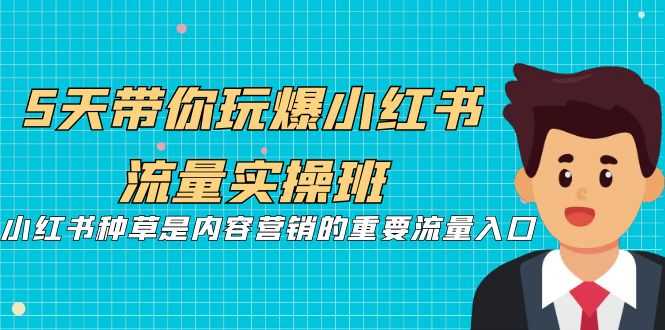 （7041期）5天带你玩爆小红书流量实操班，小红书种草是内容营销的重要流量入口-安索博客网