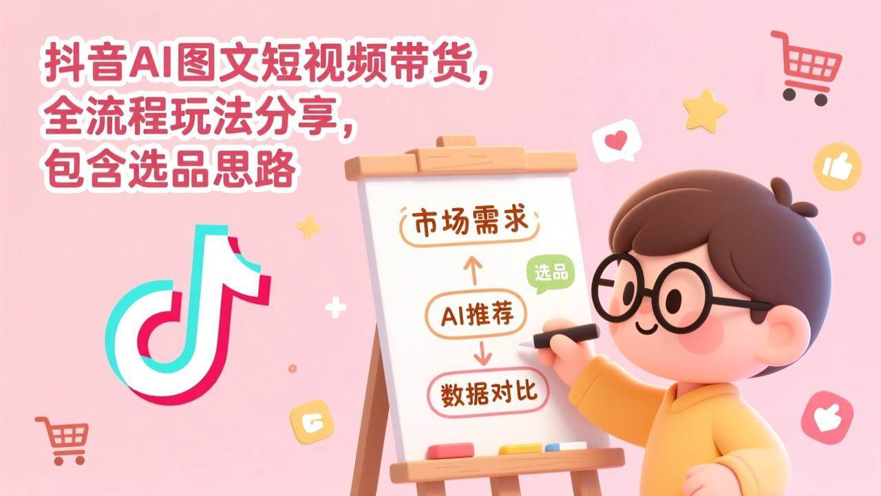 抖音AI图文短视频带货，手把手教你全流程，选品思路也安排上-安索博客网