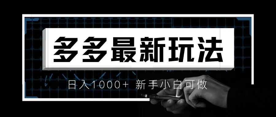 （6699期）价值4980的拼多多最新玩法，月入3w【新手小白必备项目】-安索博客网