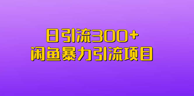 （6694期）日引流300+闲鱼暴力引流项目-安索博客网