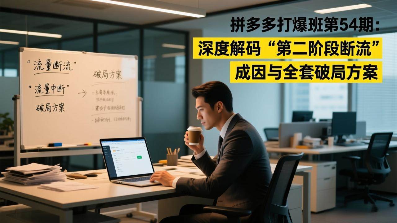 拼多多打爆班第54期：彻底搞懂“第二阶段断流”是咋回事，附全套破解方法-安索博客网