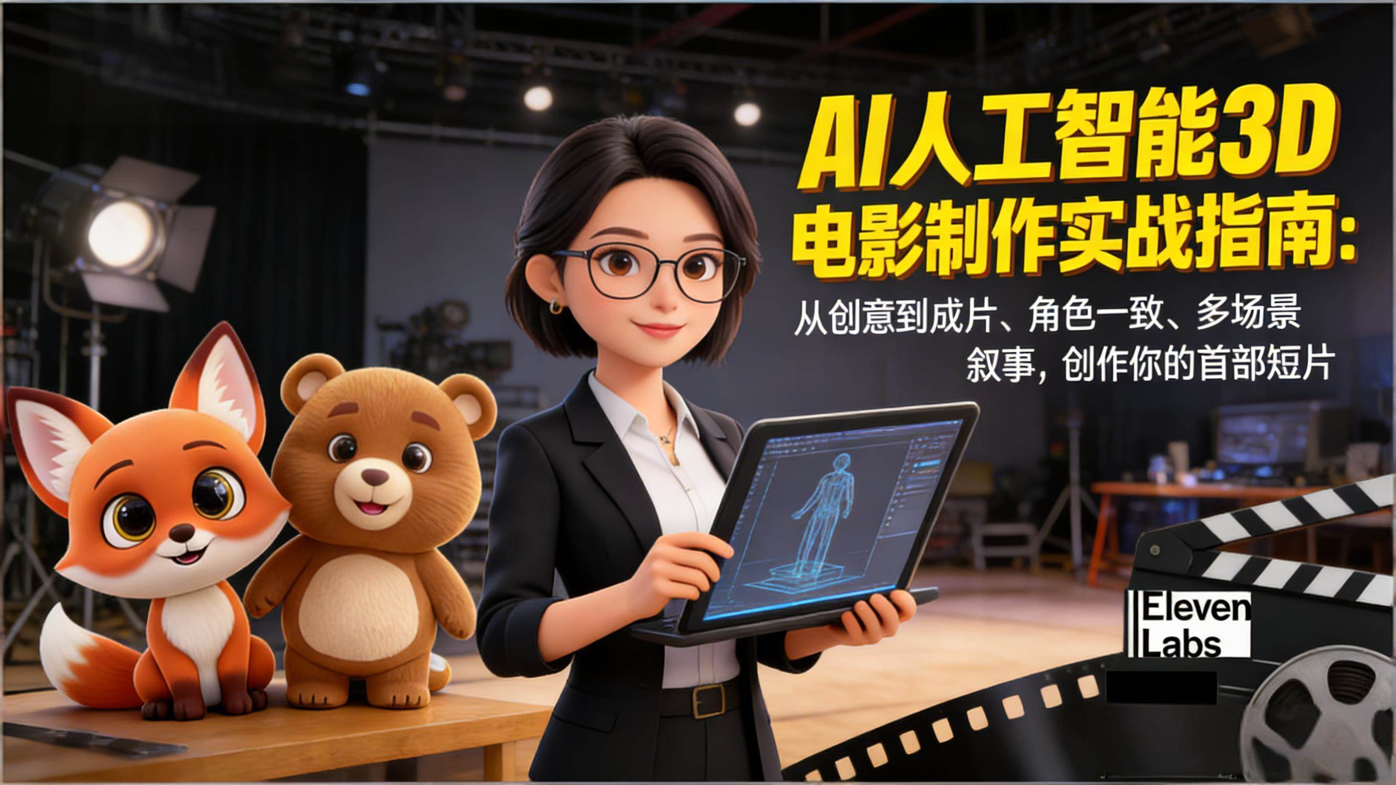 手把手教你用AI做3D电影：从零到成片，角色不崩、场景不乱，拍出你的第一部短片-安索博客网
