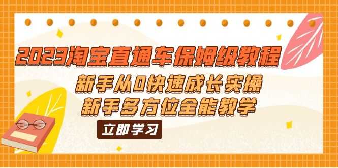 （6286期）2023淘宝直通车保姆级教程：新手从0快速成长实操，新手多方位全能教学-安索博客网