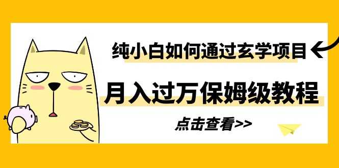 （6185期）纯小白如何通过玄学项目月入过万保姆级教程-安索博客网