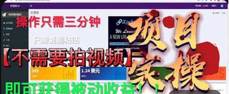 （6047期）最新国外掘金项目 不需要拍视频 即可获得被动收益 只需操作3分钟实现躺赚-安索博客网