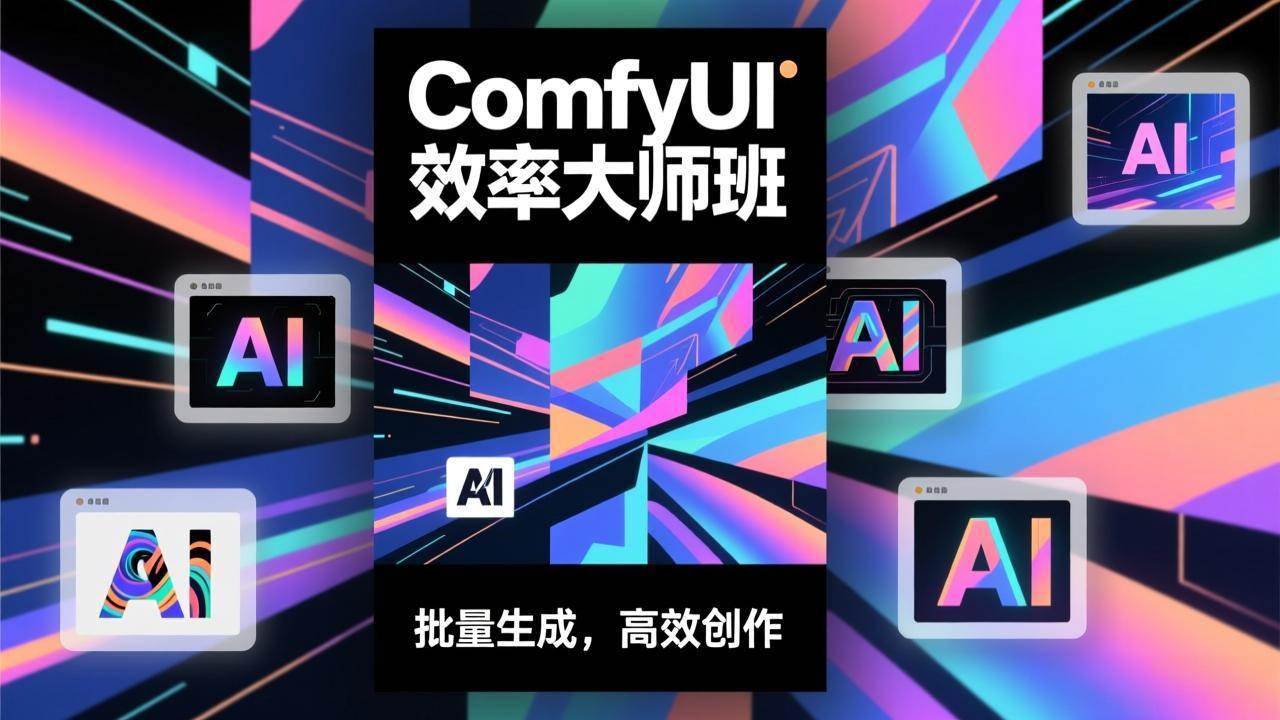 ComfyUI效率大师班：轻松搞定工作流，批量出图，效率翻倍，月入过万不是梦-安索博客网
