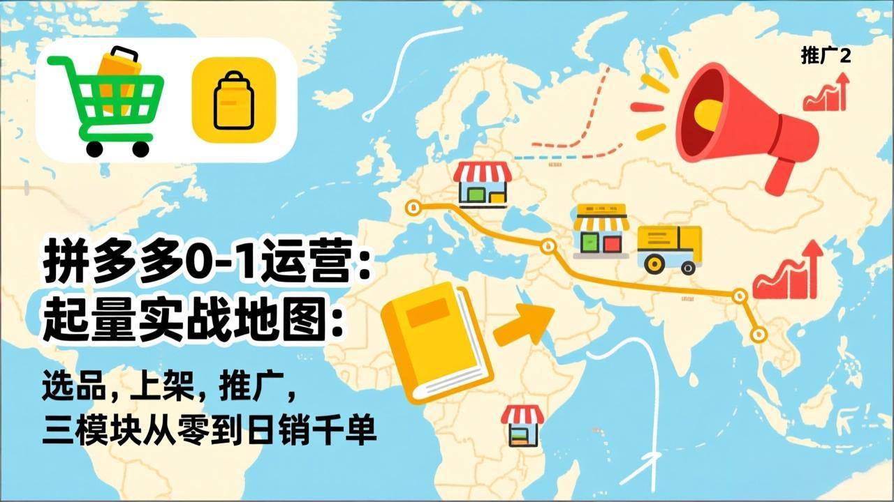 拼多多0-1起店实战：选品、上架、推广三步走，从零做到日销千单-安索博客网